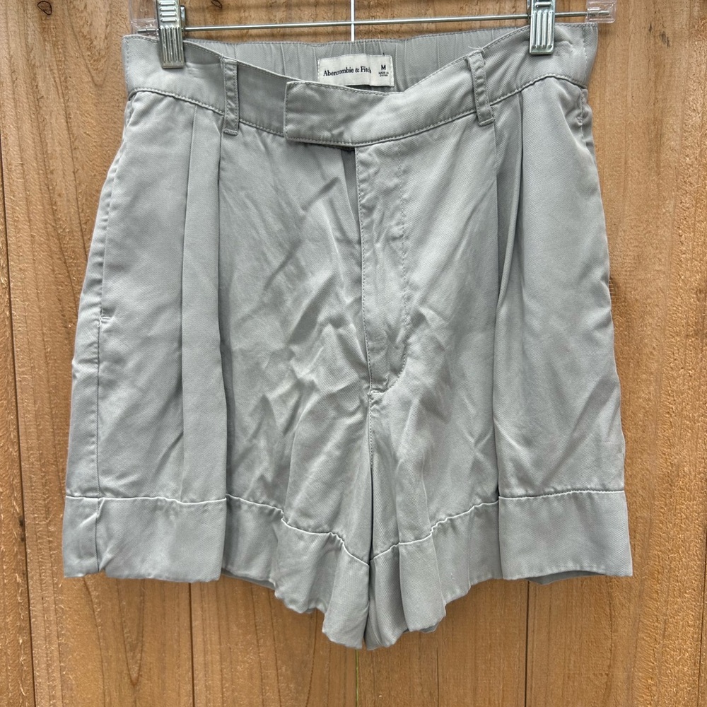 Abercrombie & Fitch High Waist Gray Blue Shorts